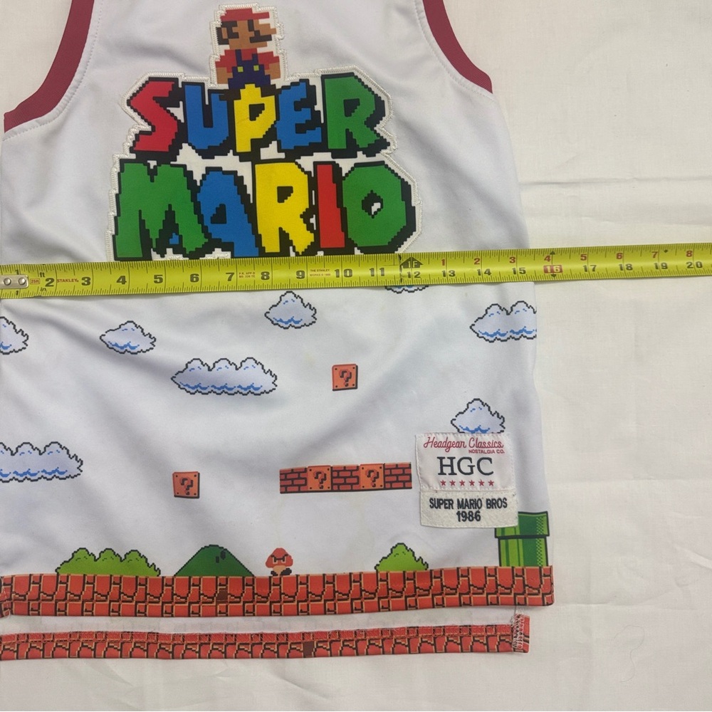 Super Mario Bros. Nintendo Headgear Classics Authentic Jersey Size Small - Picture 3 of 5